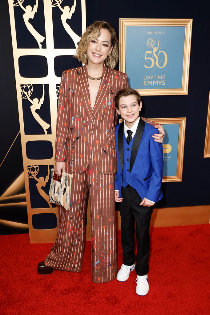 Annika Noelle and Henry Joseph Samiri attend the 50th Daytime Emmy Awards at The Westin Bonaventure Hotel & Suites, Los Angeles on December 15, 2023 in Los Angeles, California. (Photo by Frazer Harrison/Getty Images)