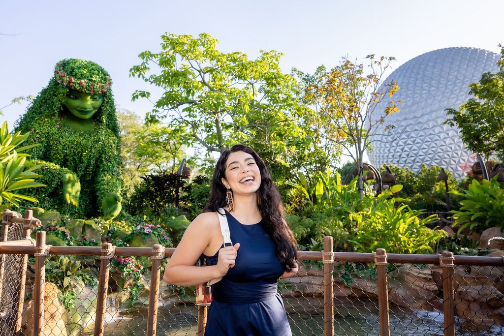 The 'Moana' star visited EPCOT's Journey of Water for the first time on June 9, 2024 