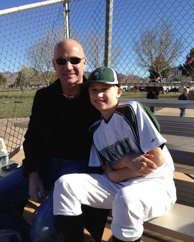 Jaden and Andre Agassi 