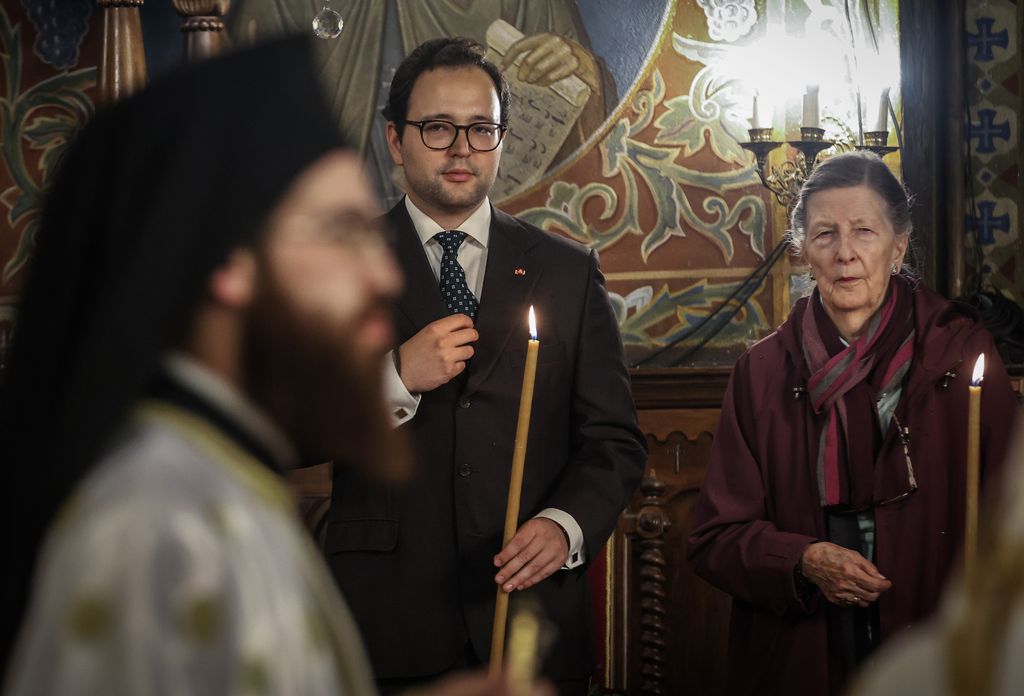 Prince Boris at a religious service