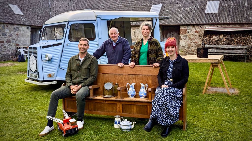 The Travelling Auctioneers: Robin Johnson, Norman Defoe, Nina Castell, Izzie Balmer