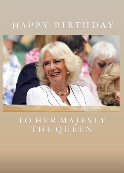 queen camilla birthday message