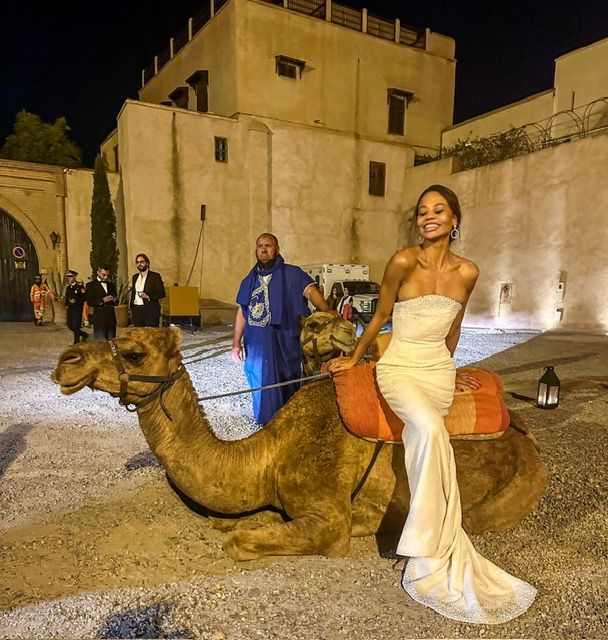 I said hello to the camels after the event with a quick perch on the saddle