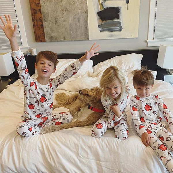vanessa lachey three kids on her bed inside hawaii home