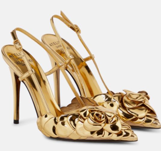 gold shoes adele