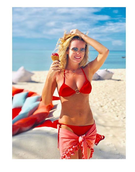 Amanda Holden honeymoon lux resort