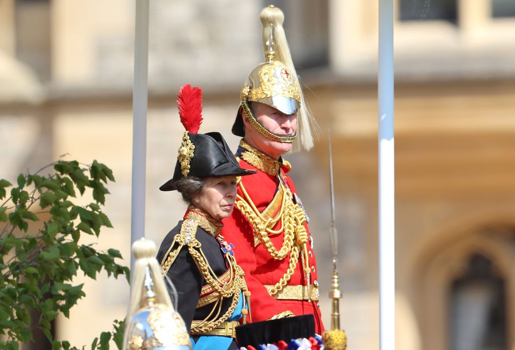 princess anne watching presentation 