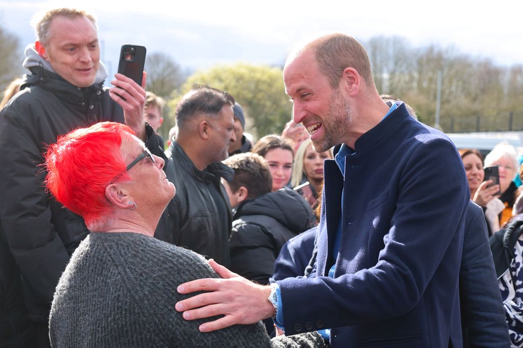 Prince William makes surprising comment about his wish for red hair as he greets royal fans