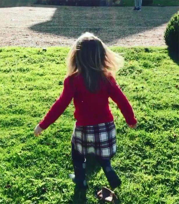 Peter Andre shares video of daughter Amelia playing football