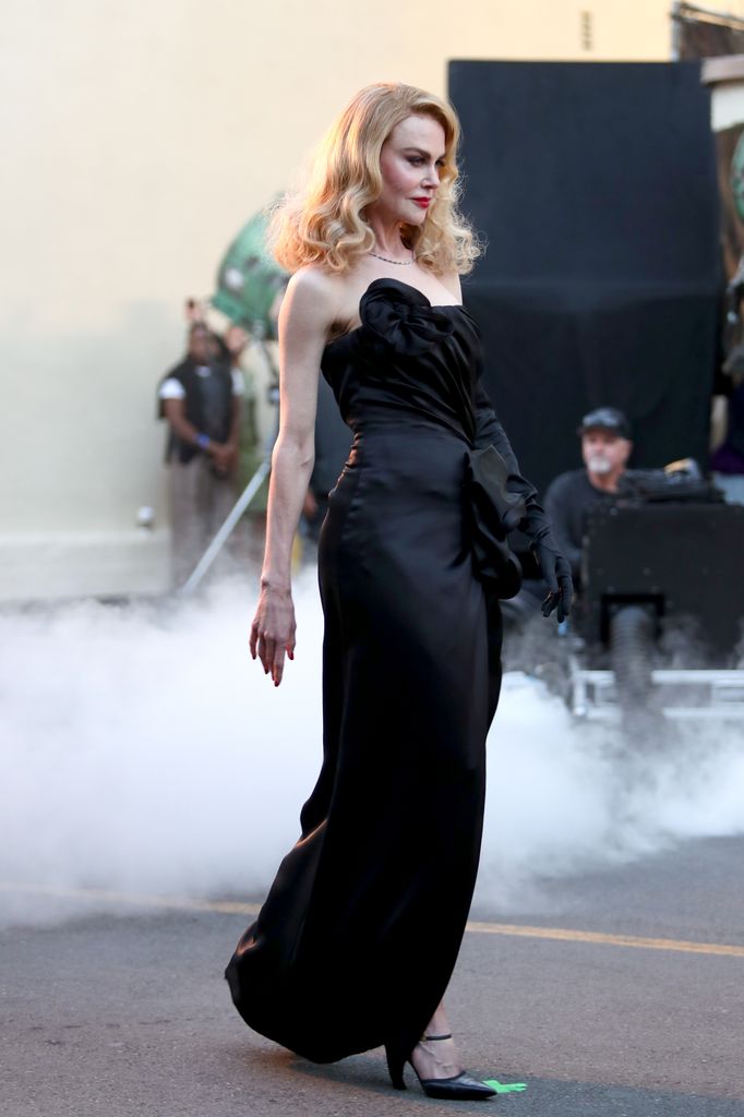 LOS ANGELES, CALIFORNIA - OCTOBER 26: Nicole Kidman walks the runway during Vogue World: Hollywood 2025 at Paramount Studios on October 26, 2025 in Los Angeles, California.  (Photo by Jerritt Clark/Getty Images for Vogue)