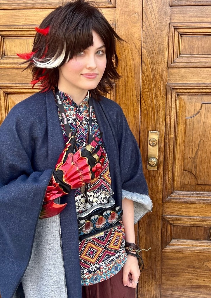 Photo shared by Larry Birkhead of his daughter Dannielynn Birkhead in a costume and wig while attending The Official Tokusatsu Convention in California ahead of her 18th birthday (August 2024)