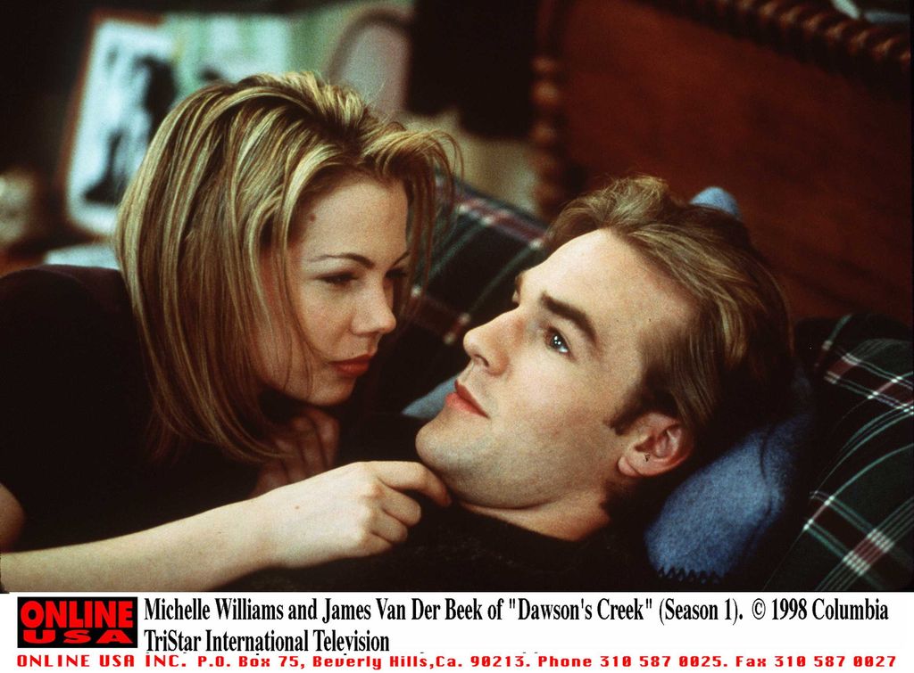 Michelle Williams et James Van Der Beek sur "Ruisseau Dawson"