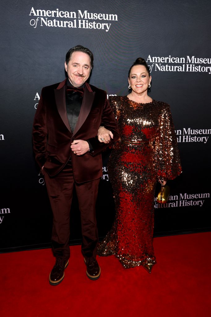Ben Falcone and Melissa McCarthy at the American Museum of Natural History's 2025 Museum Gala