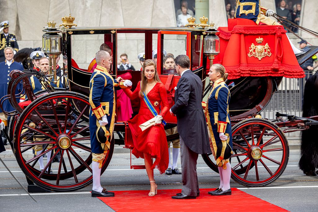 Princess Alexia exiting carriage