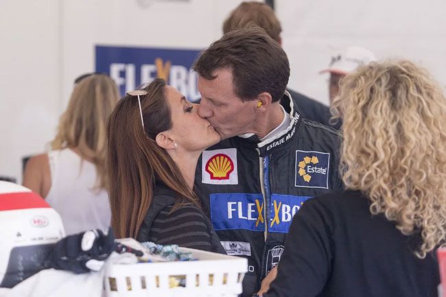 Princess Marie and Prince Joachim kiss