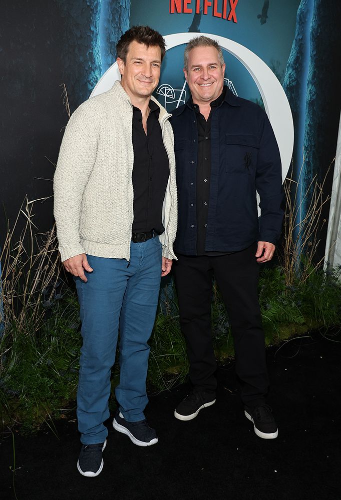 Nathan and Jeff Fillion attend Netflix's Ozark season 4 premiere in 2022