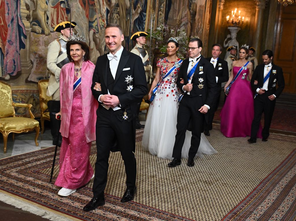 Swedish royals at Icelandic state banquet