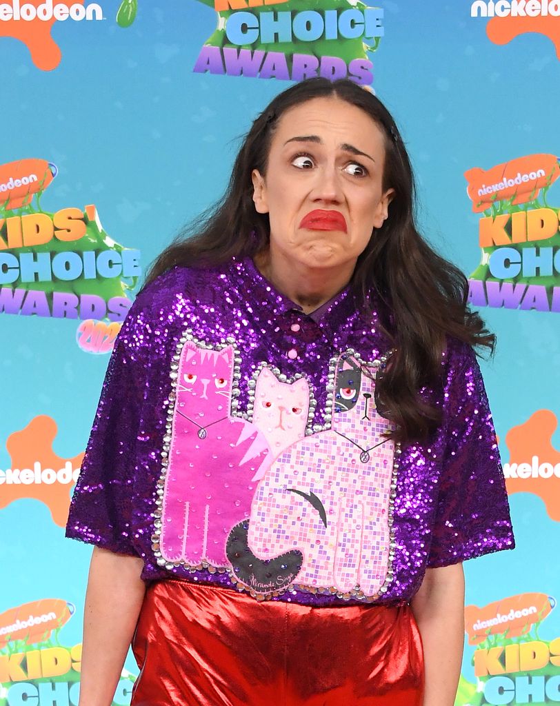 Colleen Ballinger, Miranda Sings arrives at the Nickelodeon's 2023 Kids' Choice Awards at Microsoft Theater on March 04, 2023 in Los Angeles, California