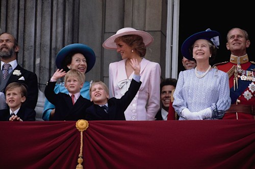 Princess Diana with her in-laws the Queen, Sarah Ferguson and other ...