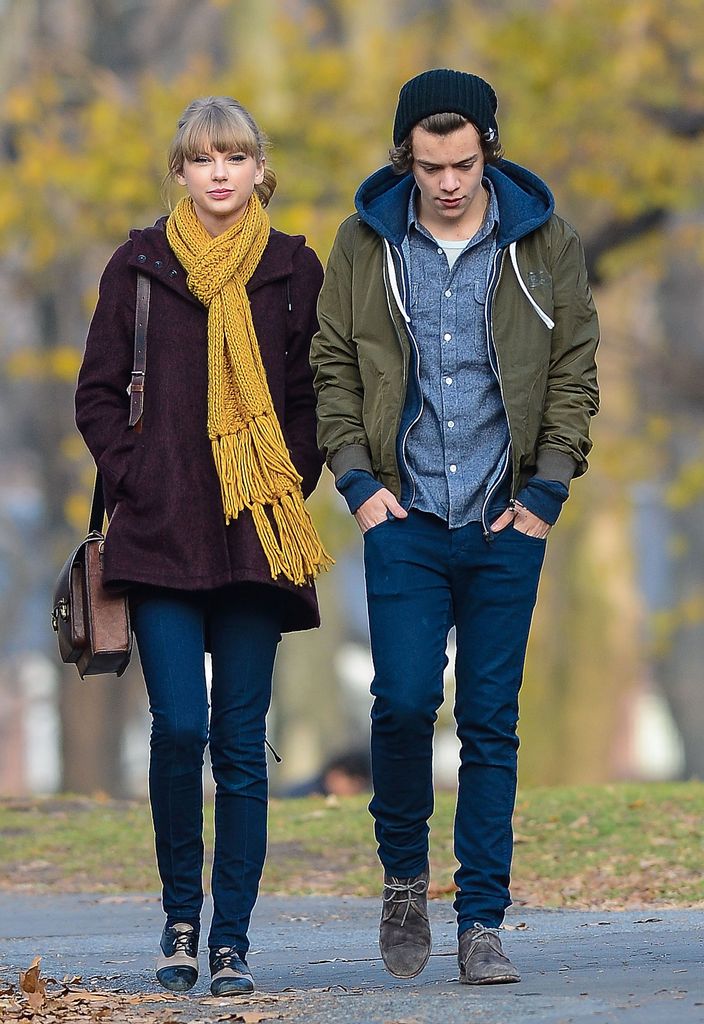 Taylor Swift and Harry Styles are seen walking around Central Park on December 02, 2012 in New York City