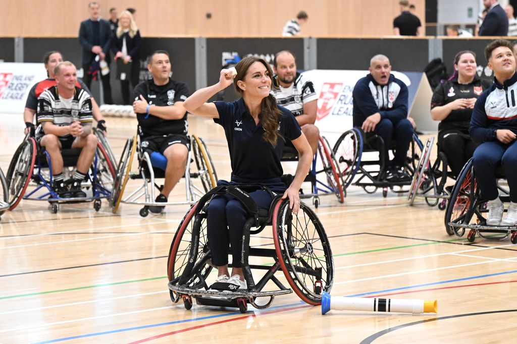 Kate Middleton playing wheelchair rugby