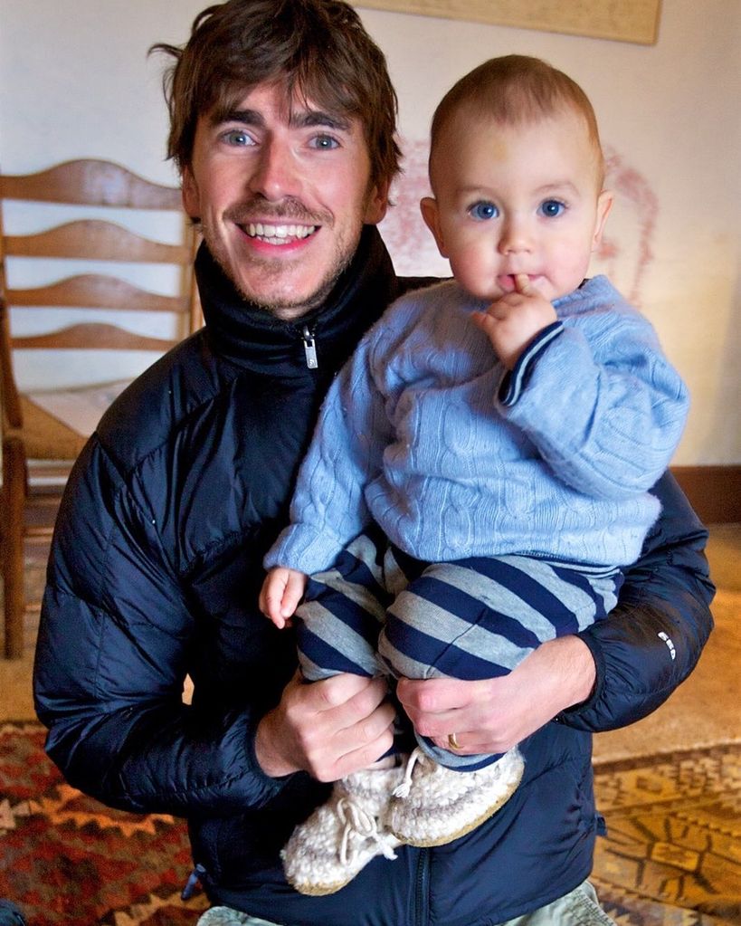 Simon Reeve with his son Jake in 2021