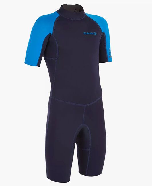blue wetsuit