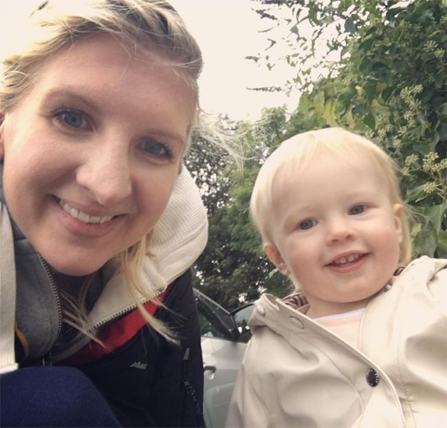 Rebecca Adlington with her daughter Summer