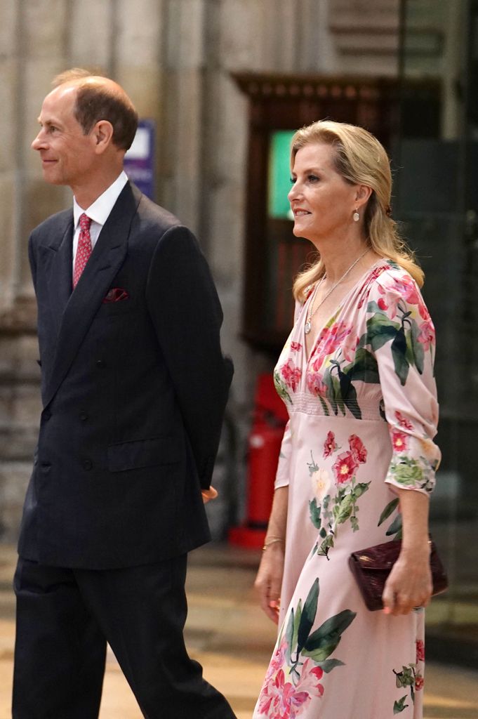 The Duke and Duchess of Edinburgh attended the NHS anniversary ceremony at Westminster Abbey, London, as part of the health service's 75th anniversary celebrations on July 5, 2023.
