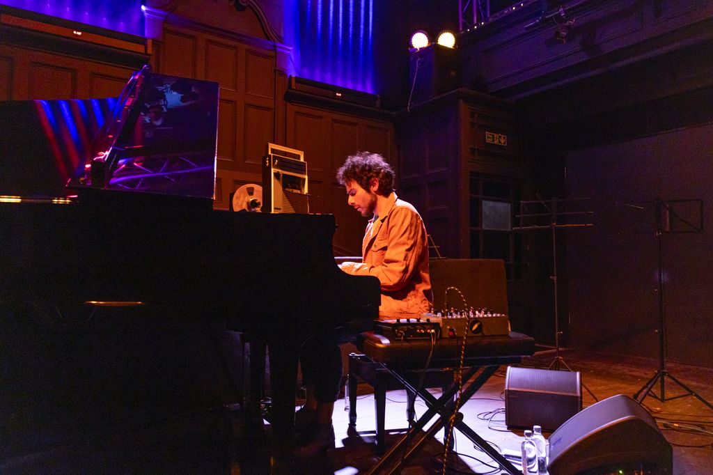 Erland Cooper playing the piano