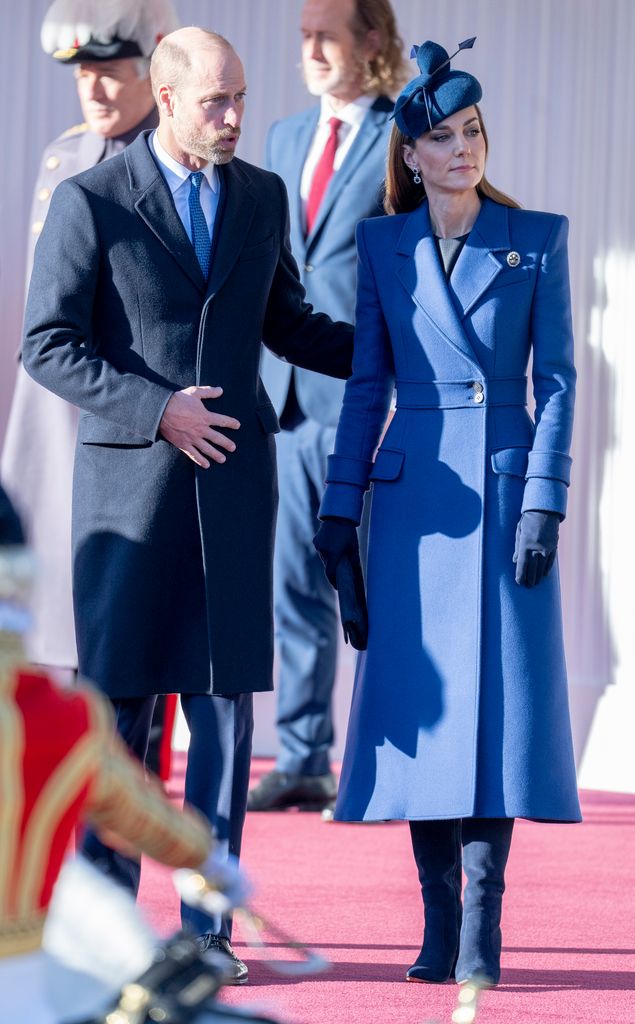 The princess' blue Alexander McQueen coat contained hidden symbolism