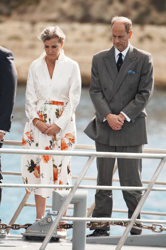 The Duchess of Edinburgh with edward on boat