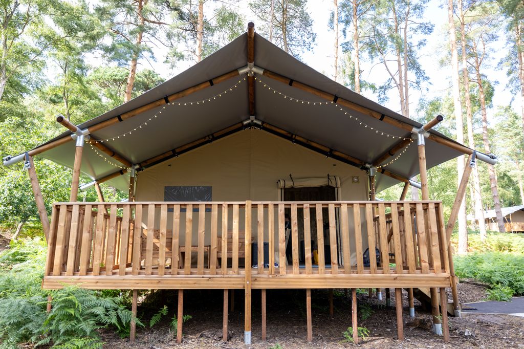 glamping lodge outside