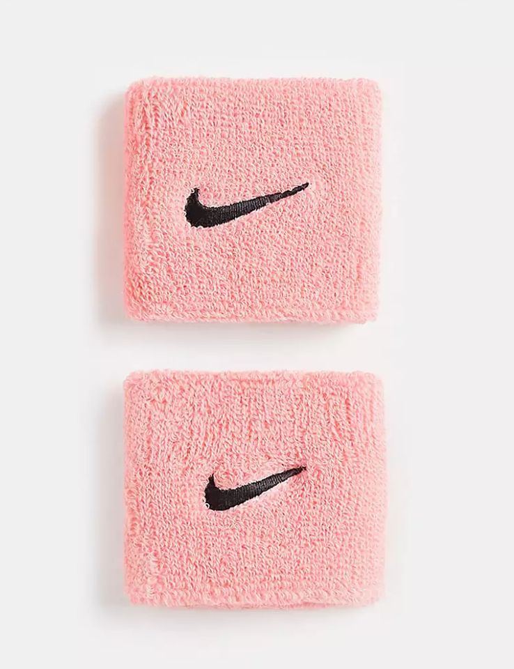 Nike sweatbands in pink