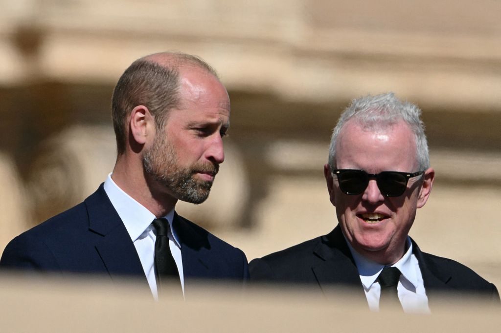 Britain's Prince William, Prince of Wales at the late Pope Francis' funeral ceremony