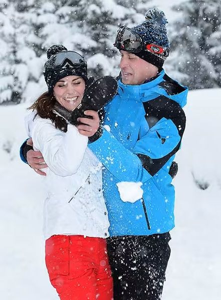 prince william and princess kate french Alps in 2016