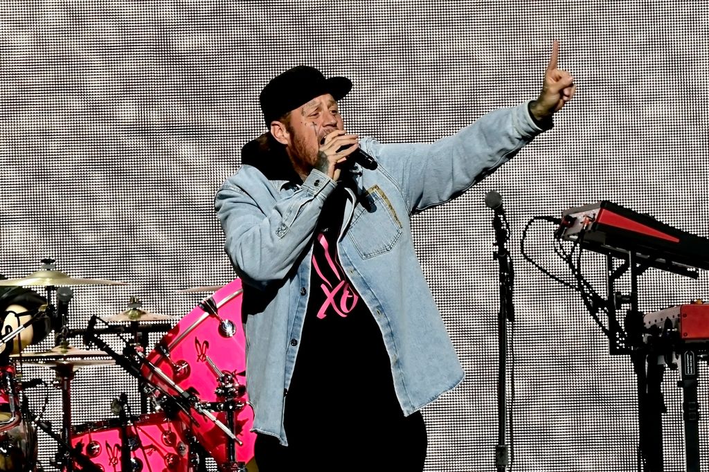 Jelly Roll performs at Hot 99.5's iHeartRadio Jingle Ball at Capital One Arena on December 16, 2025 in Washington, DC. 