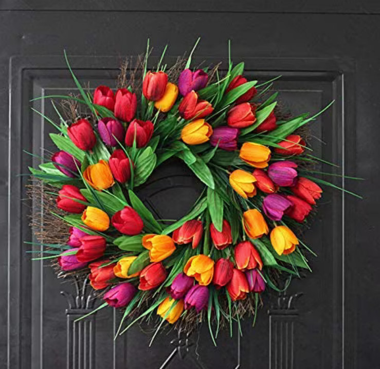 amazon tulip wreath.
