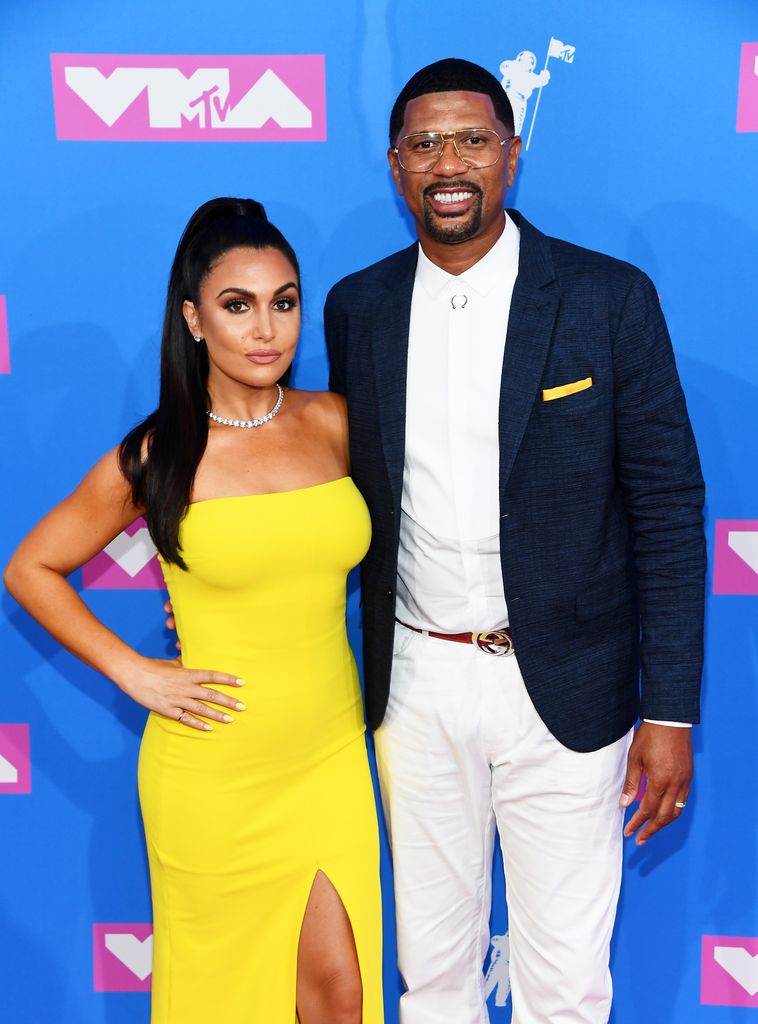 Molly Qerim and Jalen Rose attend the 2018 MTV Video Music Awards 