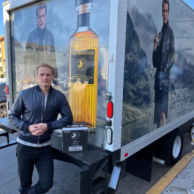 sam with whiskey truck