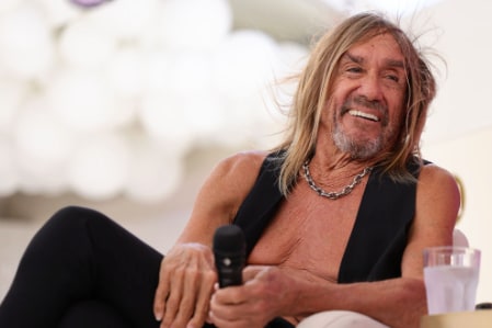 Iggy sat down smiling