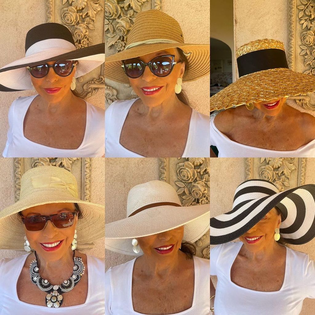 Joan Collins wows her fans with her hat collection