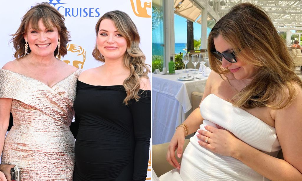 A split image of Lorraine Kelly and her daughter Rosie