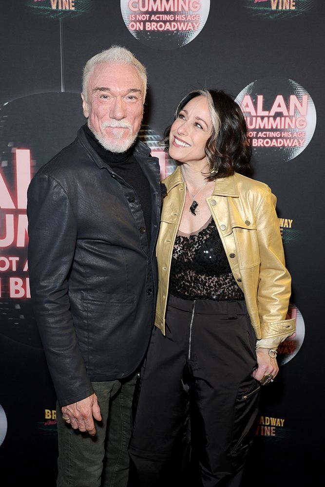 Patrick Page and Paige Davis attend the Broadway opening night of "Alan Cumming Is Not Acting His Age" 