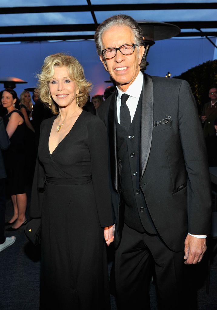 Actress Jane Fonda (L) and record producer Richard Perry attend MOCA's 35th Anniversary Gala presented by Louis Vuitton at The Geffen Contemporary at MOCA on March 29, 2014 in Los Angeles, California.