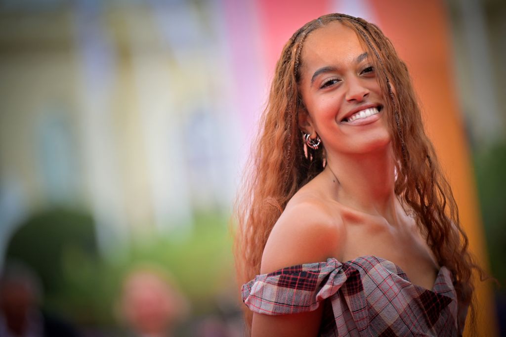 Malia Ann Obama arrives to attend the opening ceremony of the 50th edition of the Deauville American film festival, on September 6, 2024 in Deauville