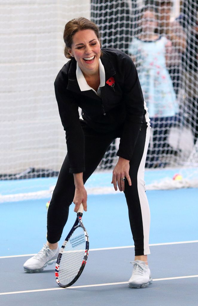 Princess Kate wearing Nike trainers