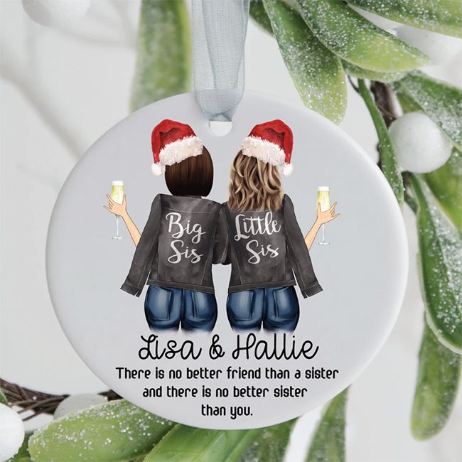 34 Best Gifts For Sisters 2022 Christmas Present Ideas By Someone Who   A53adea47ff3 Sister Ornament Z 