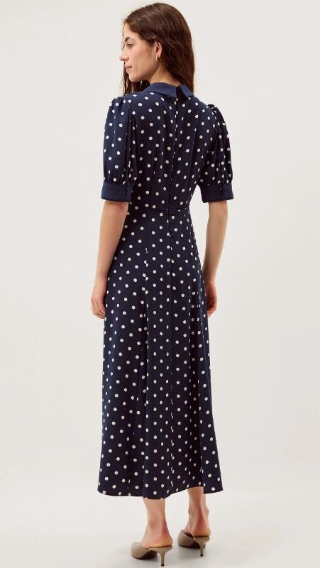 This dress has a designer edge