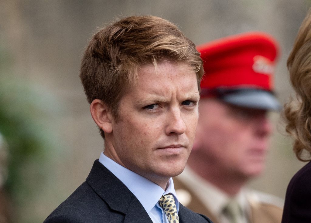 Hugh Grosvenor with a serious expression